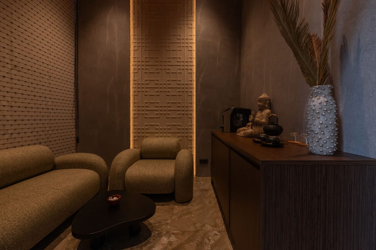 Лаунж-зона в спа-салоне Lamia SPA на Волгоградском проспекте